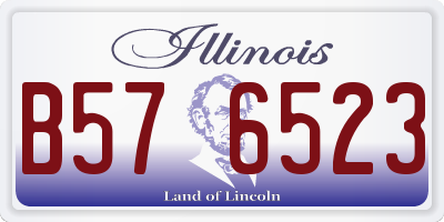 IL license plate B576523