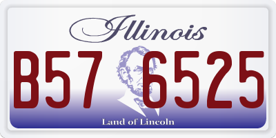 IL license plate B576525