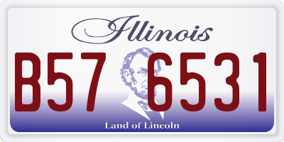 IL license plate B576531