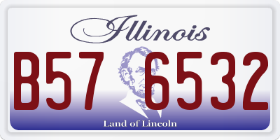IL license plate B576532