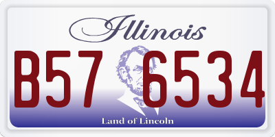 IL license plate B576534