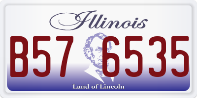 IL license plate B576535