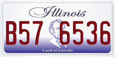 IL license plate B576536