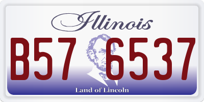 IL license plate B576537
