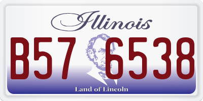 IL license plate B576538
