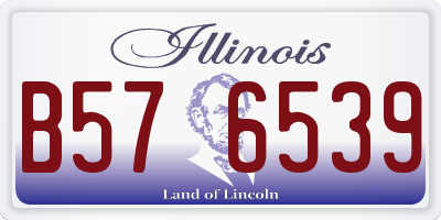IL license plate B576539