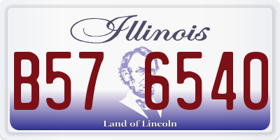 IL license plate B576540