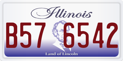 IL license plate B576542