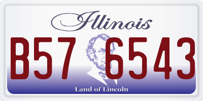 IL license plate B576543