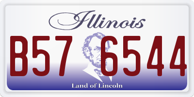 IL license plate B576544