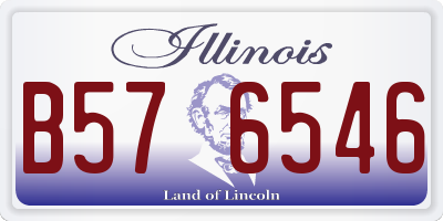 IL license plate B576546