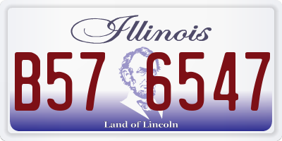 IL license plate B576547