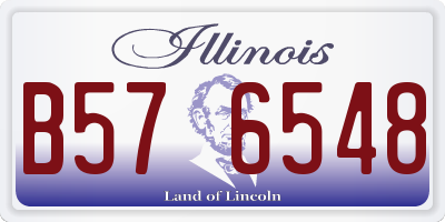 IL license plate B576548