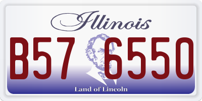 IL license plate B576550