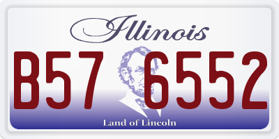 IL license plate B576552