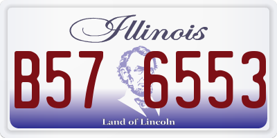 IL license plate B576553