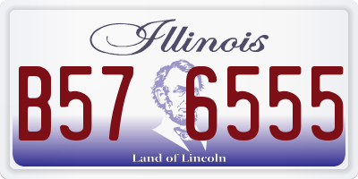 IL license plate B576555