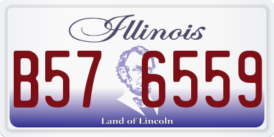 IL license plate B576559