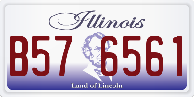 IL license plate B576561