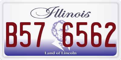 IL license plate B576562