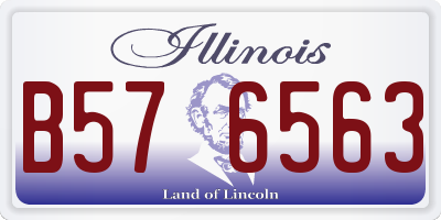 IL license plate B576563