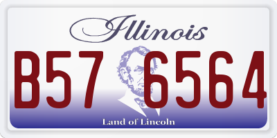 IL license plate B576564