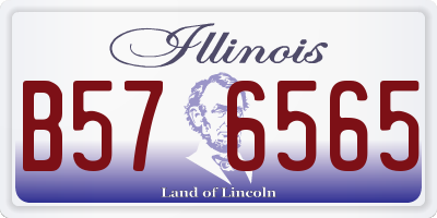IL license plate B576565