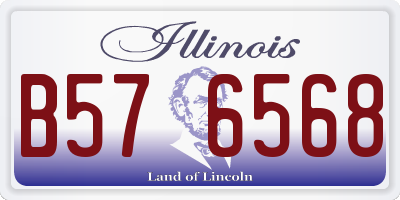 IL license plate B576568