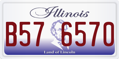 IL license plate B576570