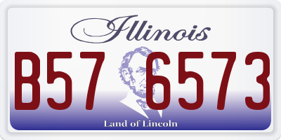 IL license plate B576573