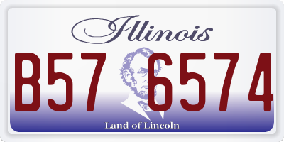 IL license plate B576574