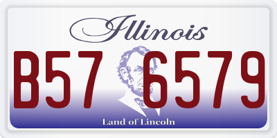 IL license plate B576579