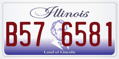 IL license plate B576581