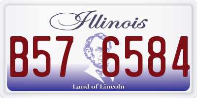 IL license plate B576584