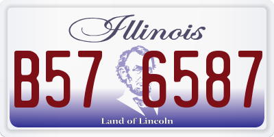IL license plate B576587