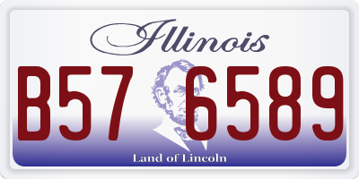 IL license plate B576589