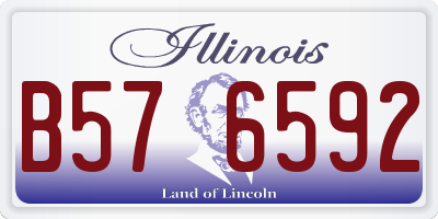 IL license plate B576592
