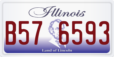 IL license plate B576593
