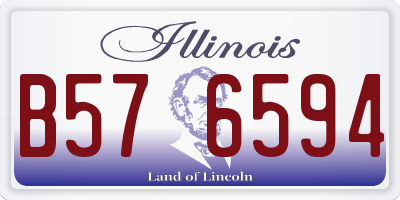 IL license plate B576594