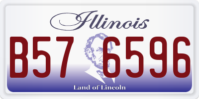 IL license plate B576596