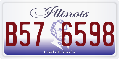 IL license plate B576598