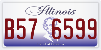 IL license plate B576599