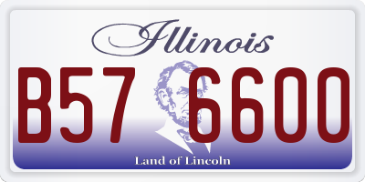 IL license plate B576600