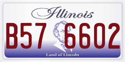IL license plate B576602