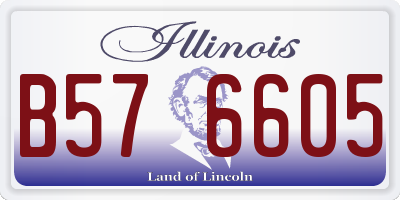 IL license plate B576605