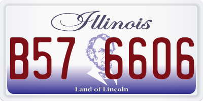 IL license plate B576606