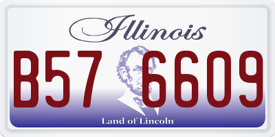IL license plate B576609