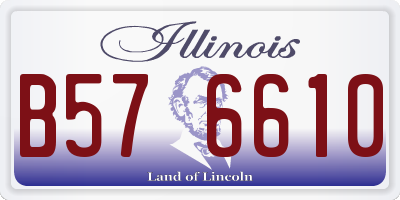 IL license plate B576610