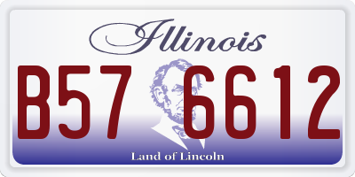 IL license plate B576612
