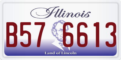 IL license plate B576613